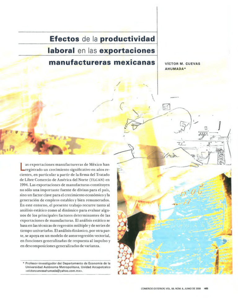 Efectos de la productividad laboral en las exportaciones