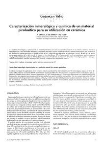 Caracterización mineralógica y química de un material pirolusítico