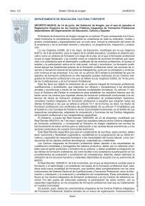 Reglamento Orgánico - Boletin Oficial de Aragón