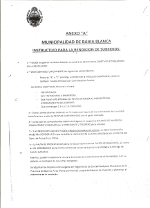 Anexo A. Instructivo para la Rendición de Subsidios