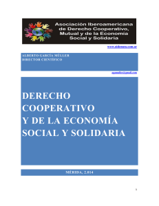 derecho cooperativo y de la econom&iacute;a social y