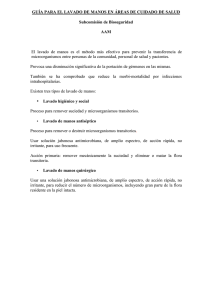 GUia PARA EL LAVADO DE MANOS EN AREAS DE CUIDADO DE