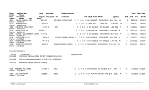 Núm. Apellido 1er. Hora Reserva / Observaciones Can. Tipo Rég