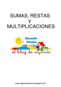 Sumas, restas y multiplicaciones