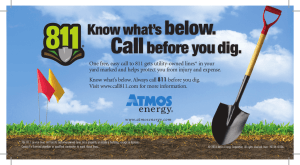 One free, easy call to 811 gets utility-owned lines* in