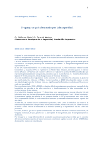 Uruguay, un pa&iacute;s abrumado por la inseguridad.