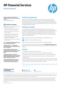 HP Financial Services - Fact Sheet (Spanish EMEA)