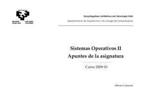 Sistemas Operativos II Apuntes de la asignatura