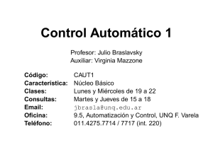 Control Automático 1 - Control System Design
