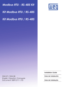 Modbus RTU - RS-485 Kit Kit Modbus RTU / RS-485 Kit