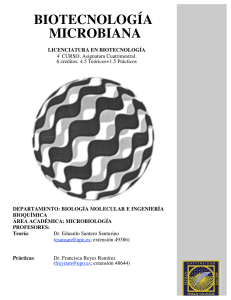 Programa BIOTECNOLOGÍA MICROBIANA 09-10