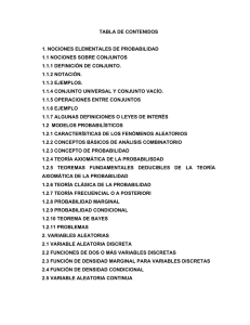 TABLA DE CONTENIDOS 1. NOCIONES ELEMENTALES DE