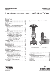 Transmisores electrónicos de posición Fisher 4200