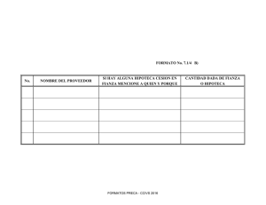 SI HAY ALGUNA HIPOTECA CESION EN CANTIDAD DADA DE