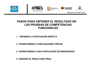 pasos para obtener el resultado en las pruebas de competencias