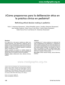 ¿Cómo prepararnos para la deliberación ética en la práctica clínica