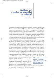 ¡Cuidado con el modelo de austeridad canadiense!