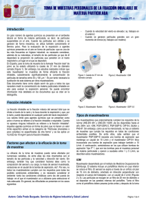 toma de muestras personales de la fracción inhalable de materia