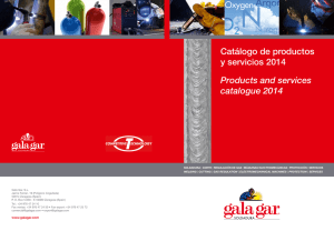Catálogo de productos y servicios 2014 Products and