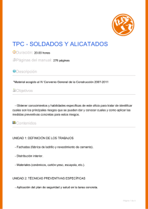 TPC - SOLDADOS Y ALICATADOS. Del día 18 - octubre