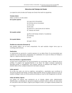 Estructura del Trabajo de Grado - Universidad Católica Andrés Bello