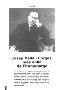 Josep Pella i Porgas, mes enllá de rhomenatge