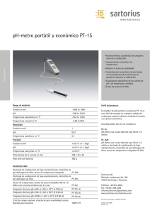 pH-metro portátil y económico PT-15