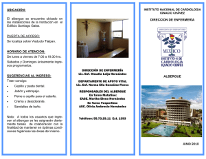 UBICACIÓN: El albergue se encuentra ubicado en las instalaciones