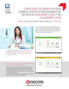 Folleto Cloud Connect - KYOCERA Document Solutions