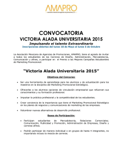 Victoria Alada Universitaria 2015