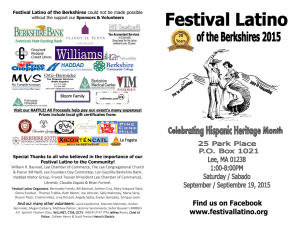 Festival Latino of the Berkshires could not be made possible Bloom