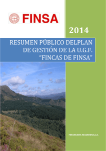 Resumen público Gestión Forestal de FINSA