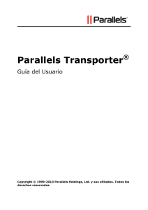 Instalando el Agente de Parallels Transporter
