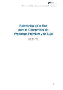 Relevancia de la Red para el Consumidor de Productos Premium y
