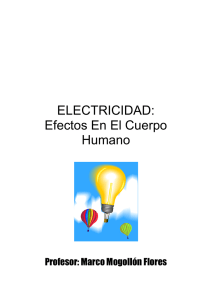 Efectos de la electricidad en el cuerpo humano