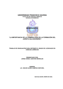 UNIVERSIDAD FRANCISCO GAVIDIA MONOGRAFÍA.