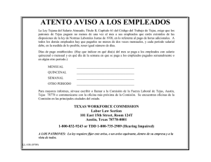 Texas Payday Law Poster (Spanish)