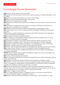 Cronología Oscar Niemeyer