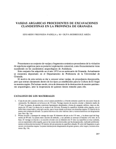 vasijas argaricas procedentes de excavaciones clandestinas en la