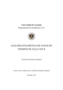 Análisis estadístico de datos de tiempos de fallo en R