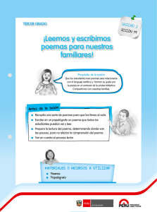 ¡Leemos y escribimos poemas para nuestros familiares!