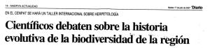 Cient&iacute;ficos debaten sobre la historia evolutiva de la