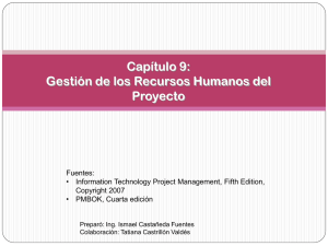 Gestión de los Recursos Humanos - Departamento de Ingeniería de