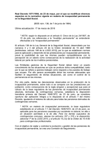 Real Decreto 1071/1984, de 23 de mayo, por el