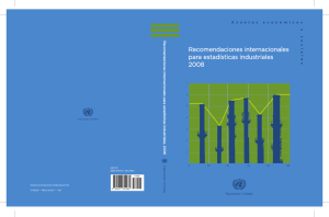 Recomendaciones internacionales para estadísticas industriales 2008