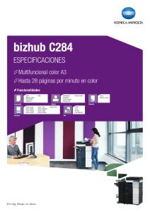 Catálogo bizhub C284, PDF