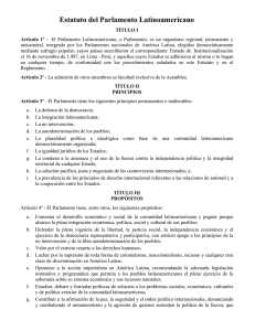 Estatuto del Parlamento Latinoamericano
