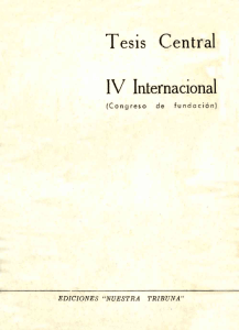 Tesis Central IV Internacional
