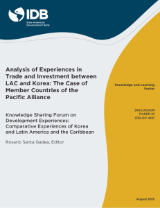 Analysis of Experiences in Trade and Investment between LAC and