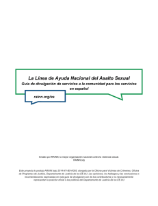 La Línea de Ayuda Nacional del Asalto Sexual